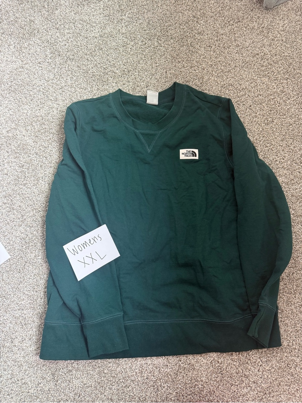 The North Face Womens Forest Green Crewneck Sweatshirt